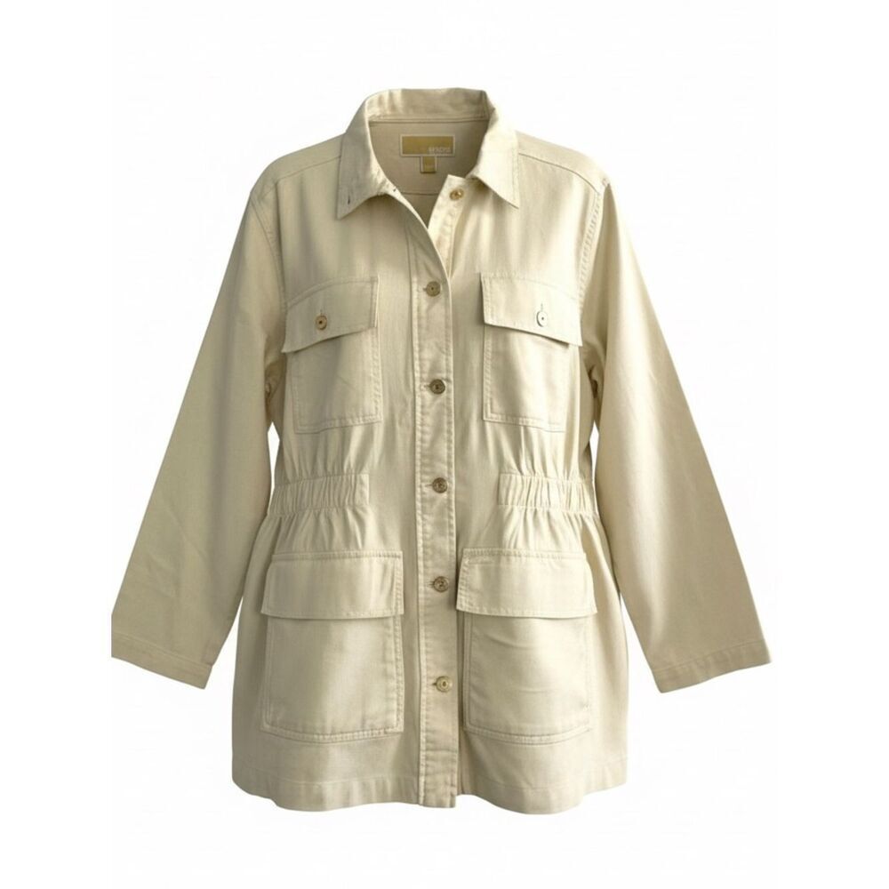 Micheal Kors Utility Jacket Color: Bone Size: XLG